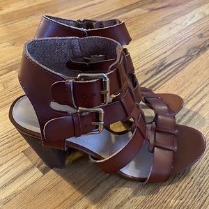 Madden Girl Brown Strappy Heels - Size 9